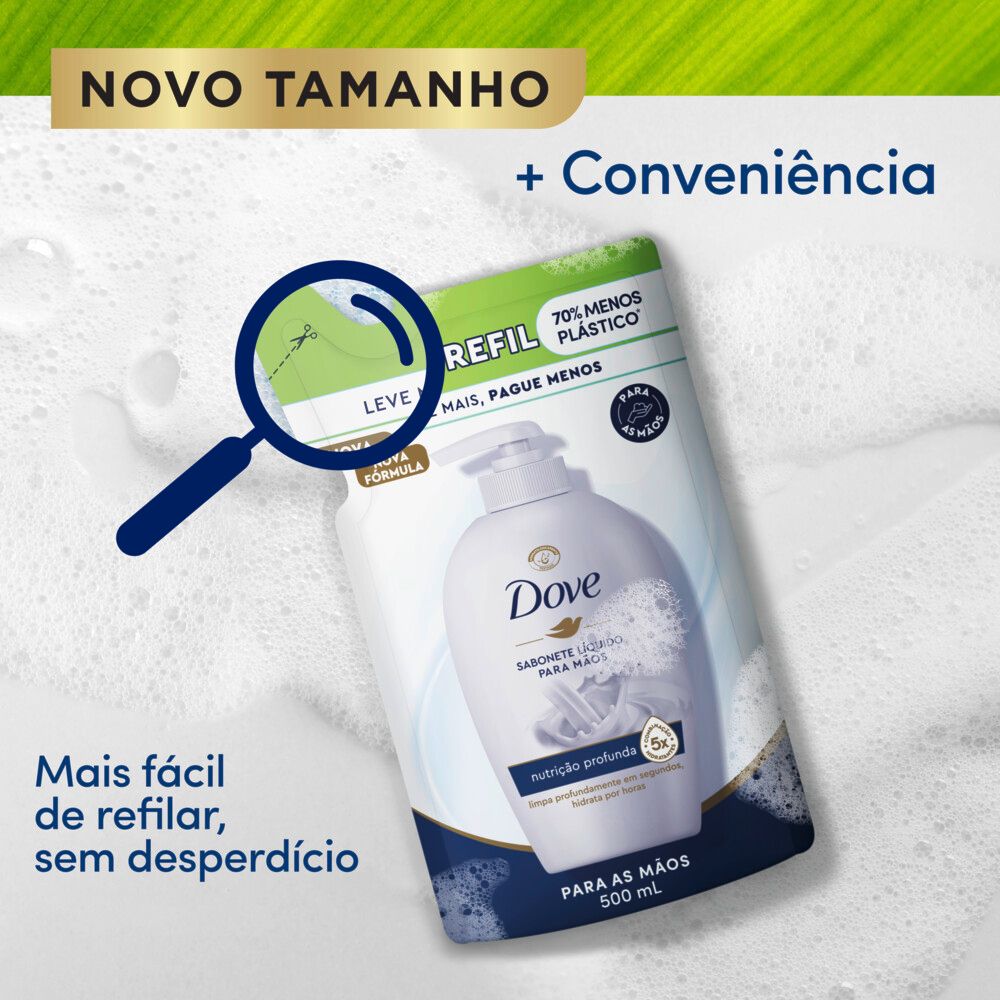 Sabonete Líquido Dove Refil Nutrição Profunda para Mãos 500ml