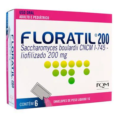 Floratil 200mg Pó Oral 6 Sachês 1g