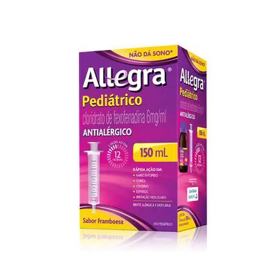Antialérgico Allegra Pediátrico Seringa 6mg/ml 150ml