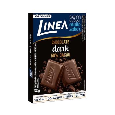 Chocolate Linea Dark 50% Zero Açúcar 30g