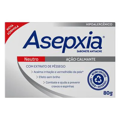 Sabonete Asepxia Neutro 80 gramas
