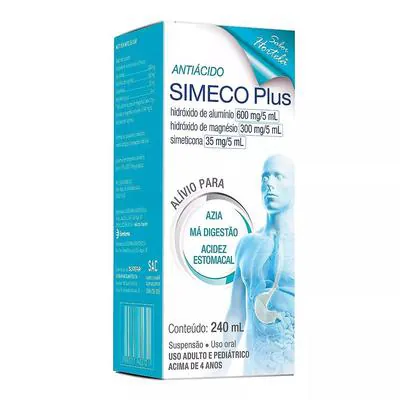 Simeco Plus 120 + 41,5 + 7mg/ml Suspensão Oral 240ml