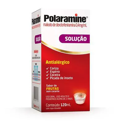Antialérgico Polaramine 0,4mg/mL Solução Oral 120ml