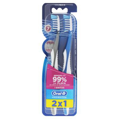 Kit Escova Dental Macia Oral-B Pro-Saúde 7 Benefícios 2 Unidades
