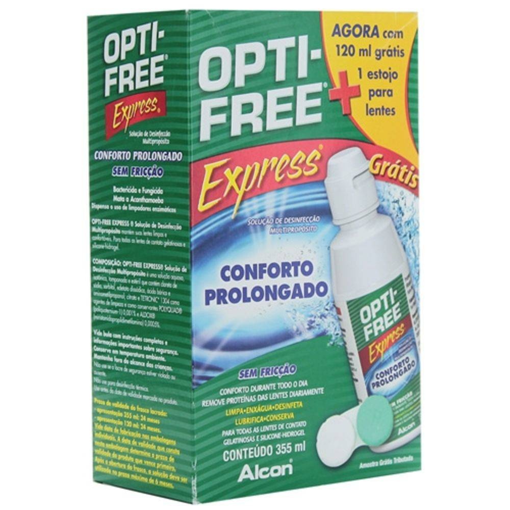 Opti Free Com 355 ml + 120 ml Grátis + Tela Protetora