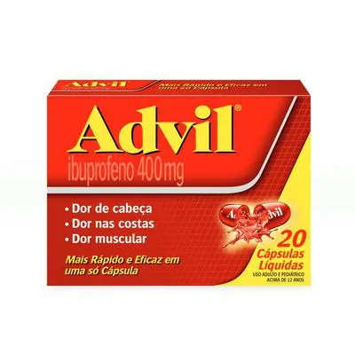 Advil 400mg 20 Cápsulas
