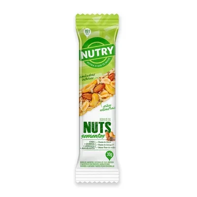 Barra de Cereal Nutry Nuts Sementes 30g