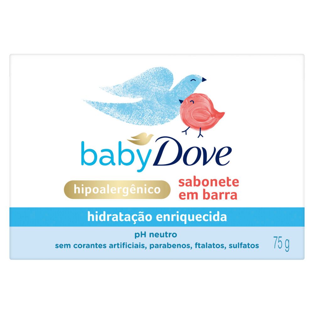 Sabonete em Barra Baby Dove Hidratação Enriquecida 75gr