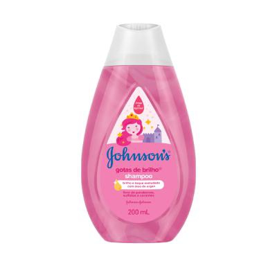 Shampoo Infantil Johnson's Baby Gotas de Brilho 200ml