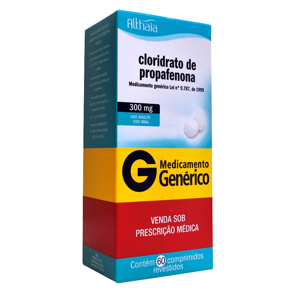 Cloridrato De Propafenona Althaia 300mg 60 Comprimidos