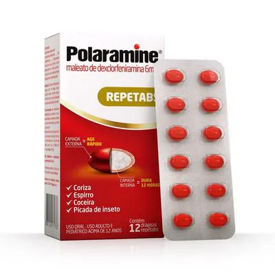 Antialérigico Polaramine 6mg 12 Drágeas