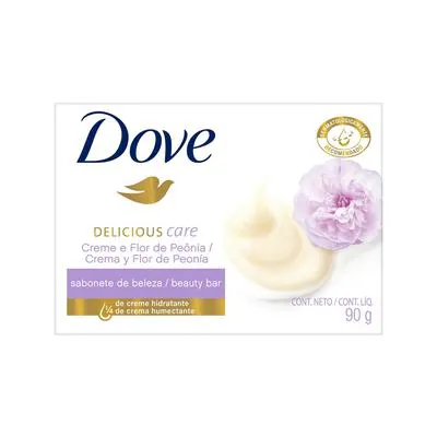 Sabonete Dove Delicious Care Creme E Flor De Peonia 90g