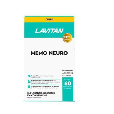 Suplemento Vitamínico Lavitan Memo Neuro 60 Comprimidos