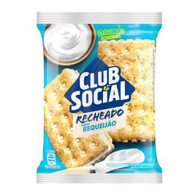 Biscoito Club Social Recheado Requeijão 106g
