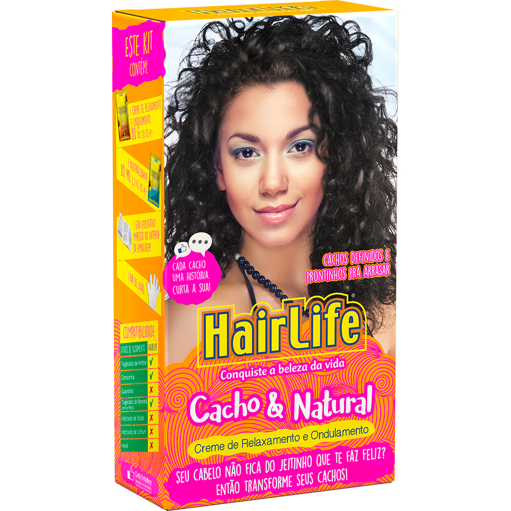 Creme Relaxante HairLife Cacho e Natural 180g