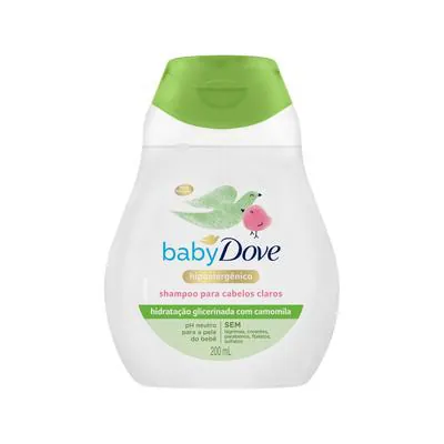 Shampoo Infantil Dove Baby Hidratação Enriquecida Cabelos Claros 200ml