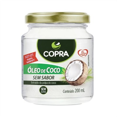 Óleo De Coco Copra Sem Sabor 200ml