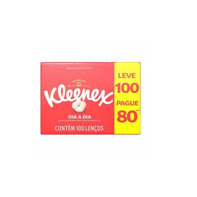 Lenço de Papel Kleenex Box Leve 100 Pague 80un