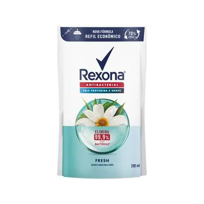 Sabonete Líquido Rexona Refil Antibacterial Fresh 200ml
