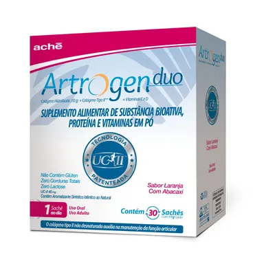 Artrogen Duo Laranja com Abacaxi 30 sachês de 11g