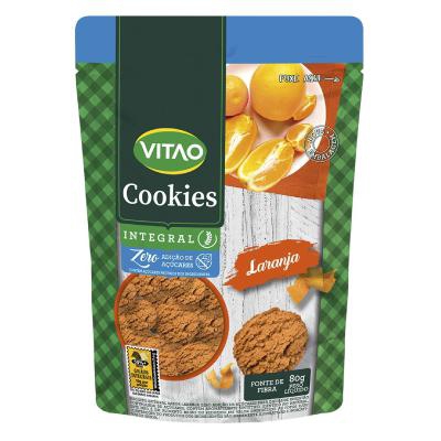 Biscoito Cookies Vitao Zero Integral Laranja 80g