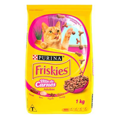Ração para Gatos Purina Friskies Mix de Carnes 1Kg