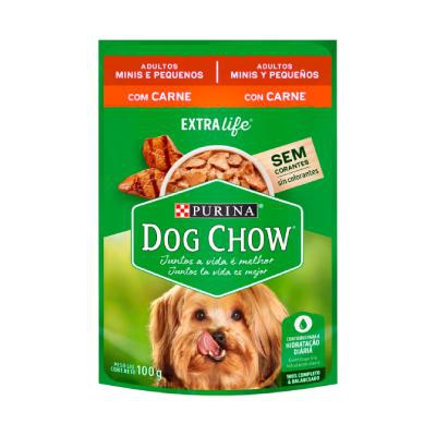 Ração Úmida Dog Chow Sabor Carne para Cães Adultos 100g