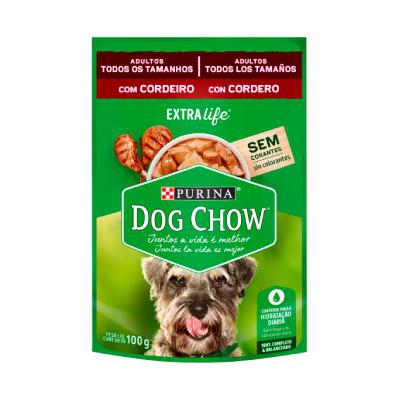 Ração Úmida Dog Chow Sabor Cordeiro para Cães Adultos 100g