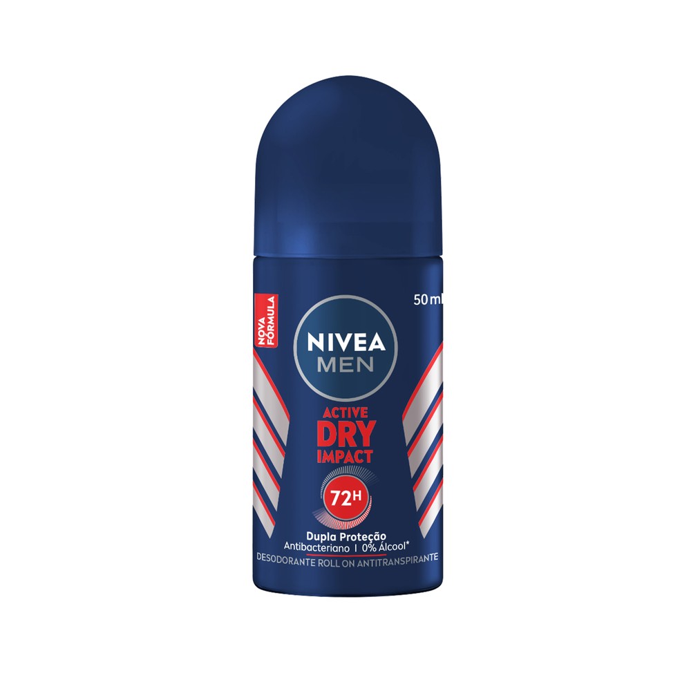 Desodorante Antitranspirante Nivea Men Roll On Dry Impact 50ml