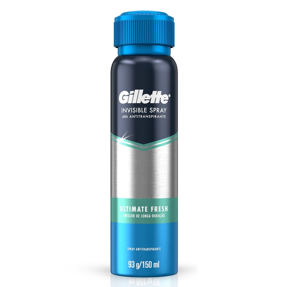 Desodorante Spray Gillette Invisible Ultimate Fresh 150ml