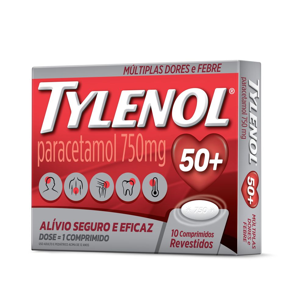 Tylenol 750mg 10 Comprimidos