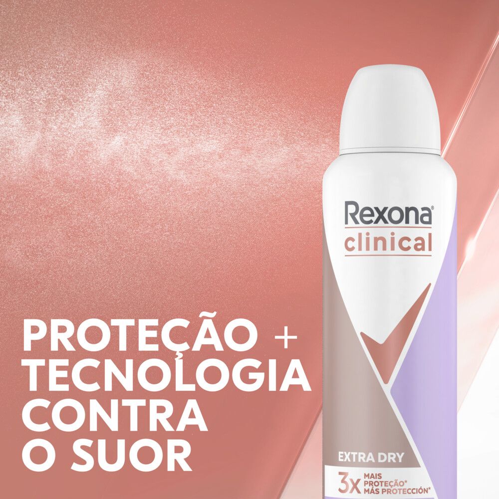 Desodorante Rexona Feminino Clinical Aerossol Sem Perfume 150ml -  precopopular