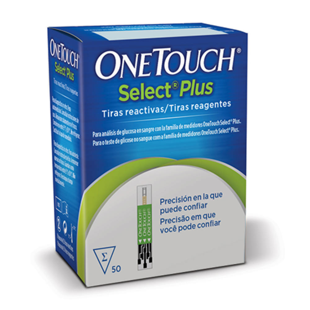Tiras para Controle de Glicemia OneTouch Select Plus 50 Unidades