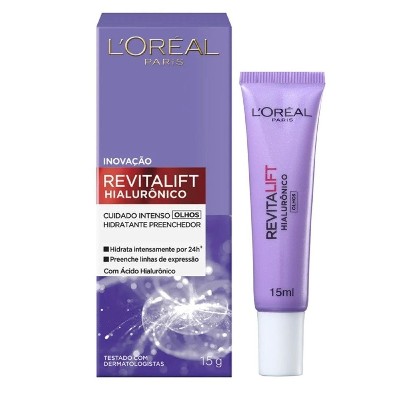 Creme Facial Anti-Idade L'Oréal Revitalift Hialurônico para Olhos 15ml