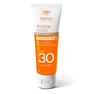 Protetor Solar Facial Actine Toque Seco com Cor FPS30 40g