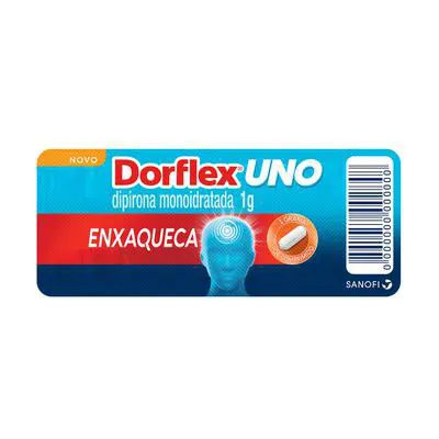 Analgésico Dorflex Uno Enxaqueca Dipirona Monoidratada1g 4 Comprimidos