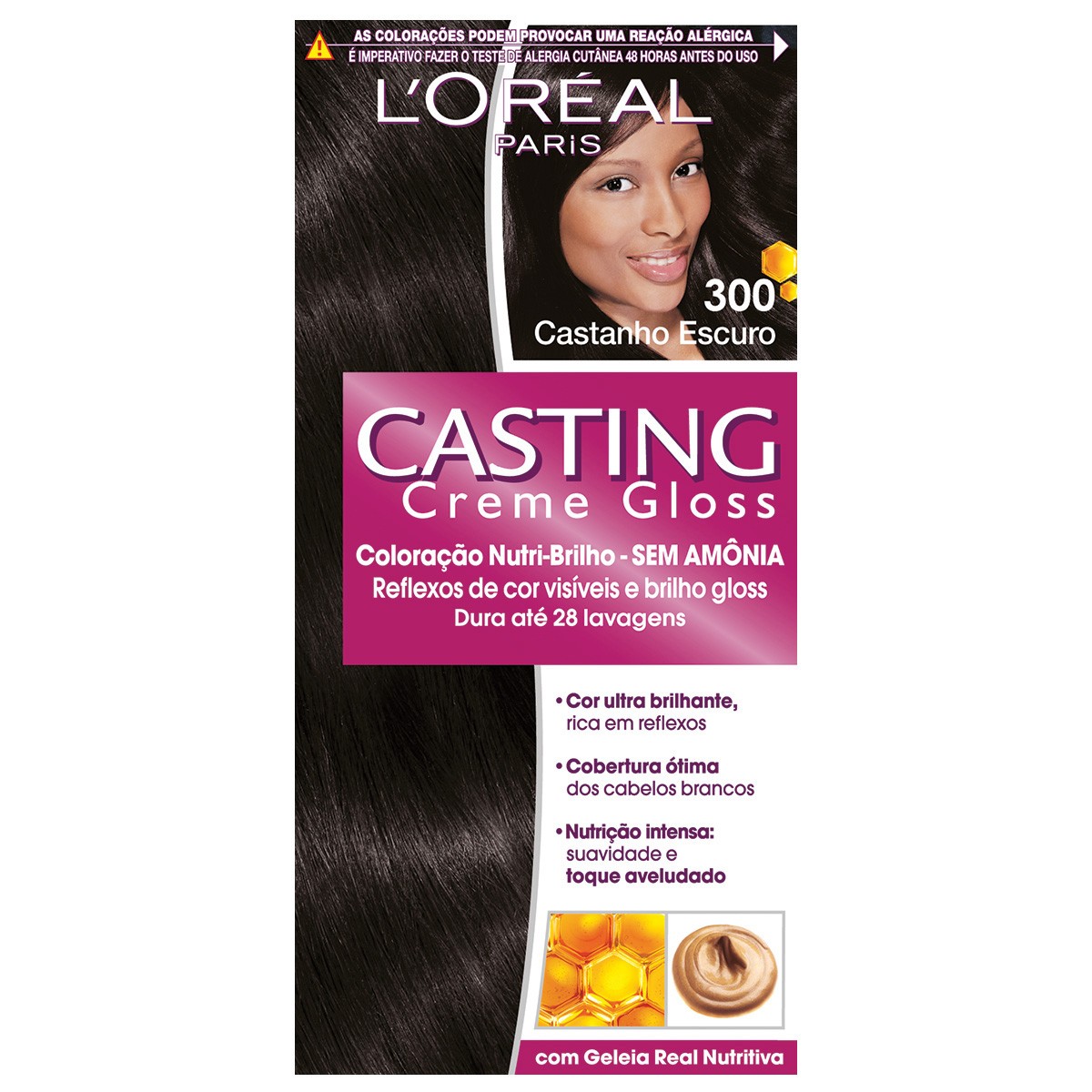 Tintura L’Oréal Casting Creme Gloss 300 Castanho Escuro
