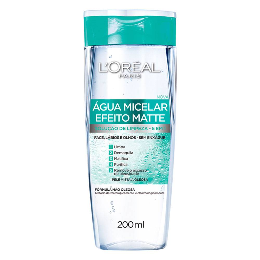 Água Micelar L'Oréal Efeito Matte 200ml