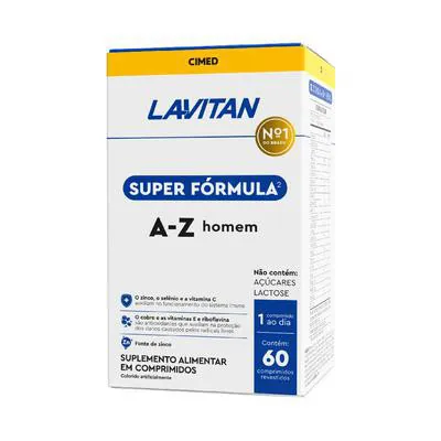 Lavitan Super Fórmula A-Z Homem 60 Comprimidos