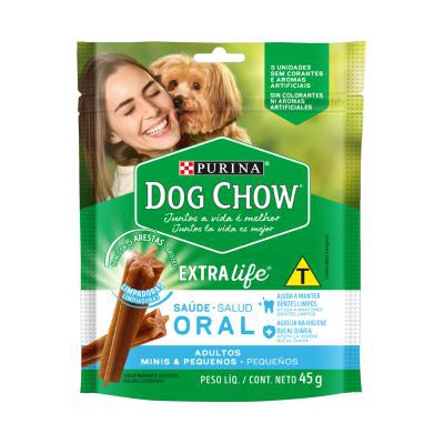 Petisco Dog Chow Extra Life para Cães de Porte Mini e Pequeno 80g