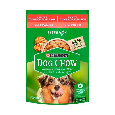 Ração Úmida Dog Chow Sabor Frango para Cães Adultos 100g