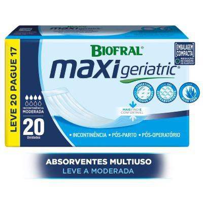 Absorvente Geriátrico Biofral Maxi  Leve 20 Pague 17