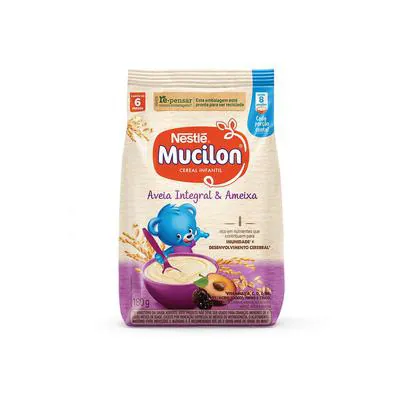 Cereal Infantil Nestlé Mucilon Ameixa e Aveia 180g