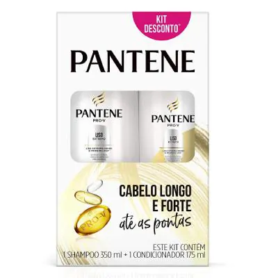 Kit Pantene Liso Extremo com Shampoo 350ml+Condicionador 175ml