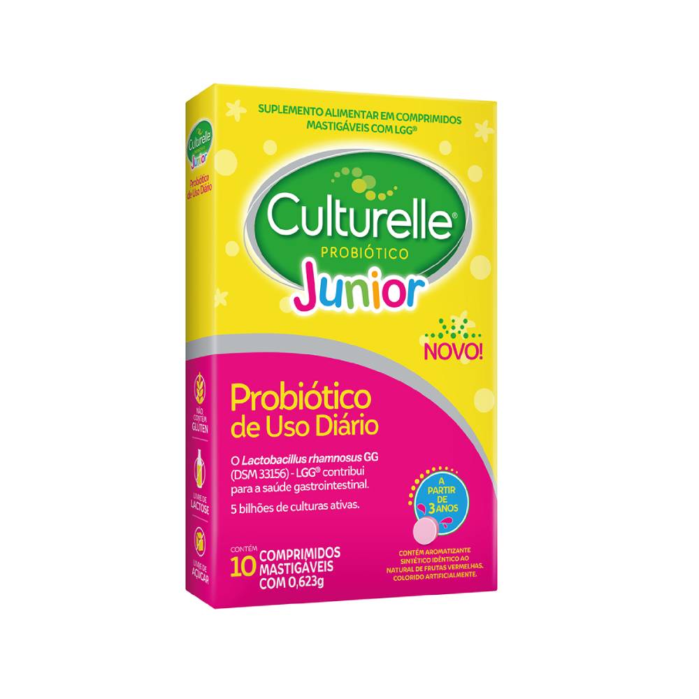 Culturelle Probiótico Junior 10 Comprimidos Mastigáveis