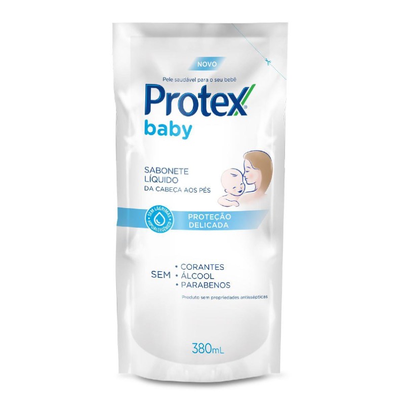 Sabonete Líquido Infantil Refil Protex Baby Proteção Delicada 380ml