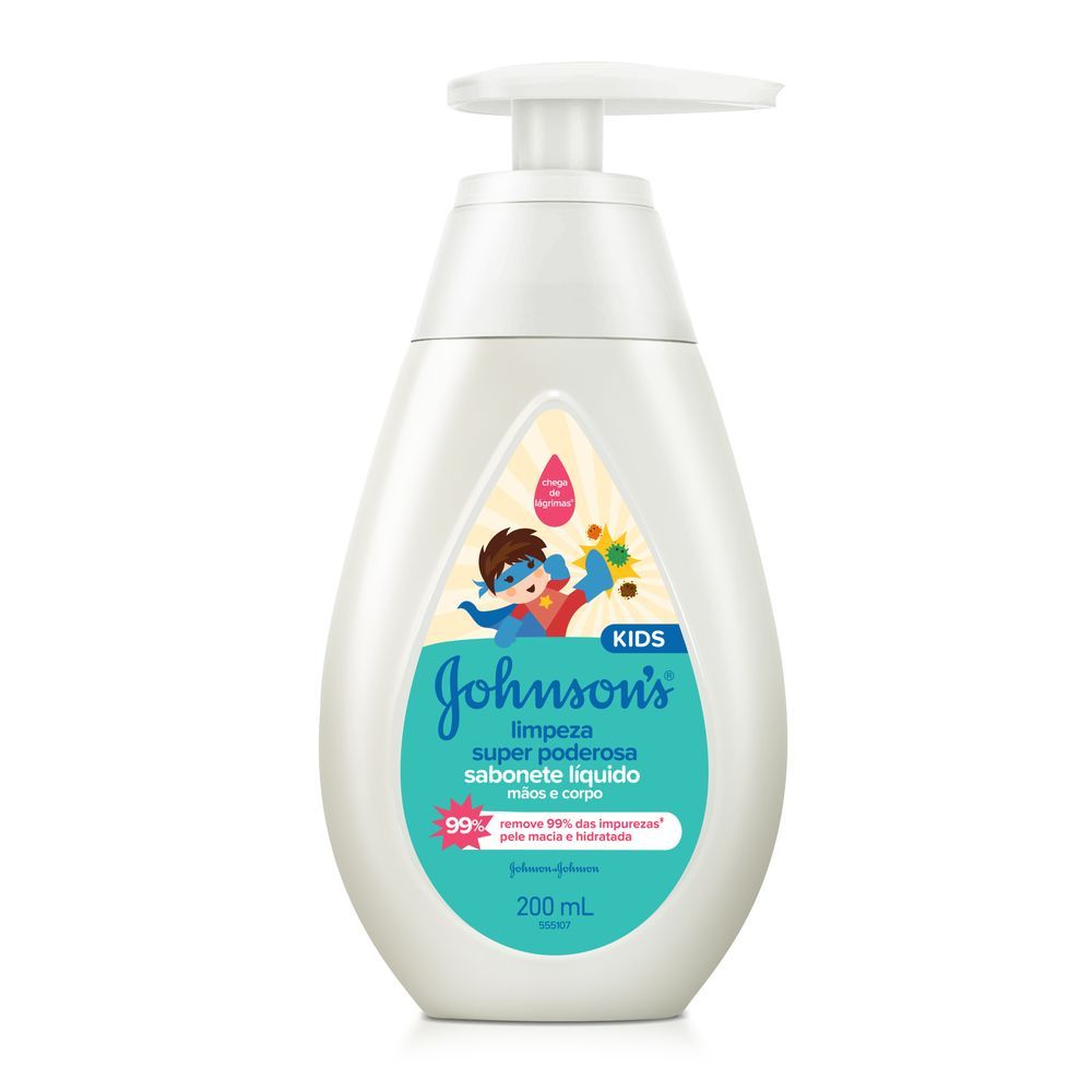 Sabonete Liquido Johnson's Limpeza Super Poderosa 200ml