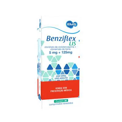 Benziflex Lis 125+5mg 30 Comprimidos