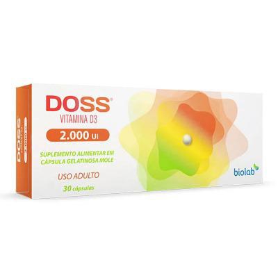 Vitamina D3 Doss 2000IU 30 Capsulas