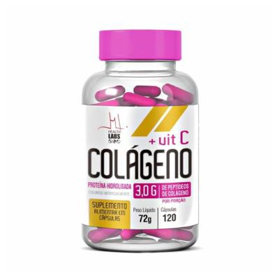 Colágeno + Vitamina C Health Labs 120 Cápsulas